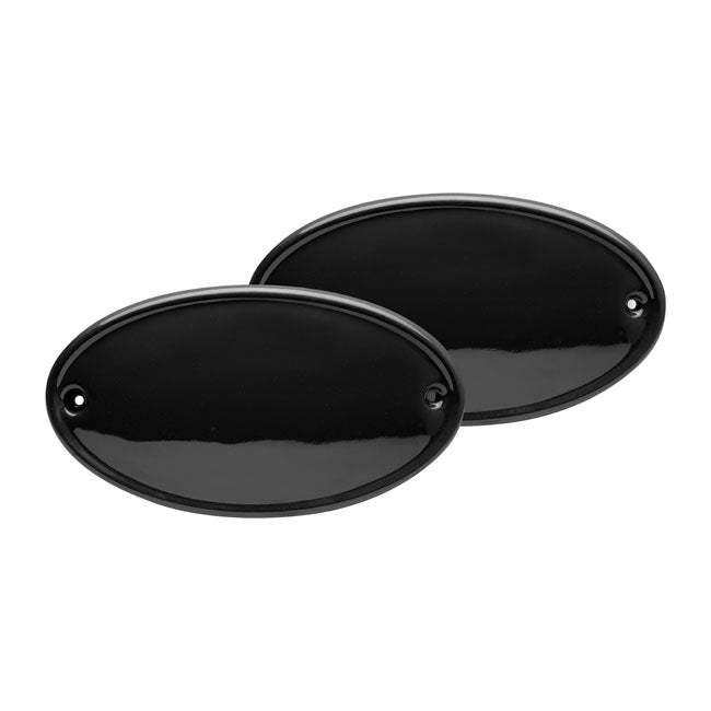 Side Number Plates Matt Black For Royal Enfield: 18-21 Interceptor 650