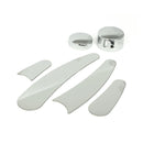 Frame Inserts Rear & Swingarm Pivot Bolt Covers Chrome