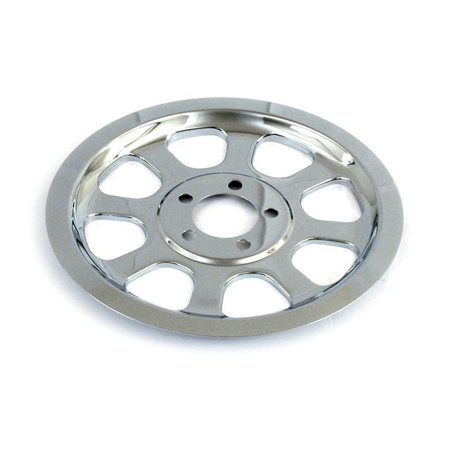 Pulley Cover Holes Chrome - 70 Tooth For 00-06 Softail Excl. FXSTD Deuce