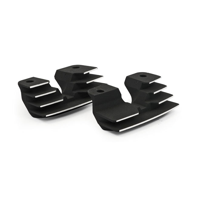 Head Bolt Bridge Cover Set Finned Black For 99-06 Carbureted Twin Cam Excl. Fuel Injected Models