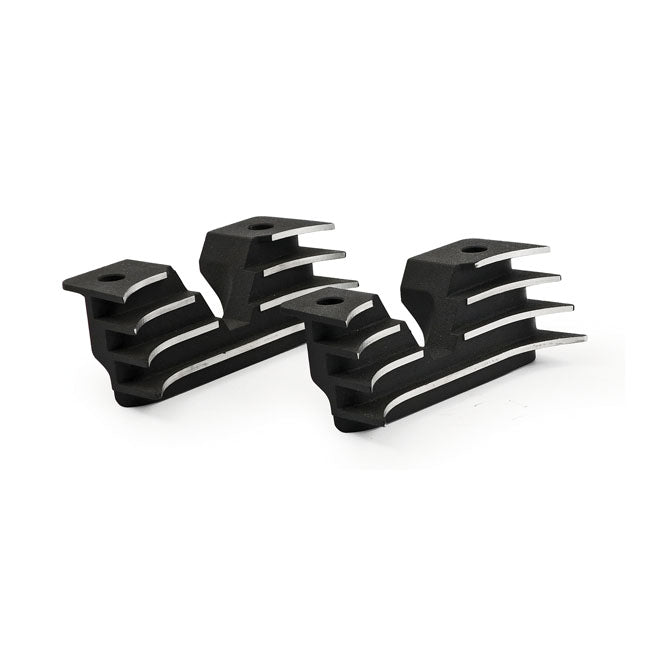 Head Bolt Bridge Cover Set Finned Black For 04-22 XL