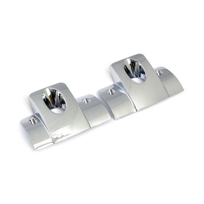 Head Bolt Bridge Cover Set Smooth Chrome For 04-22 XL