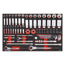 Socket & Bit Socket Set 93 Pieces - US/SAE Sizes