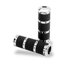 Contour XL Grips Chrome For 74-21 H-D With Single Or Dual Throttle Cables