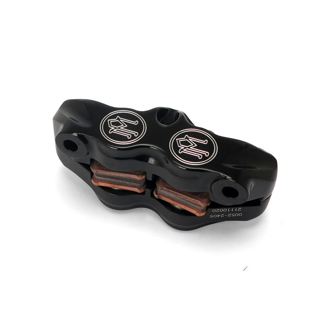 4-Piston Radial Mount Caliper Black Contrast Cut