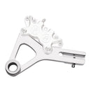 Rear 4-P Caliper Bracket Polished - 11.5 Inch For 08-17 Dyna NU