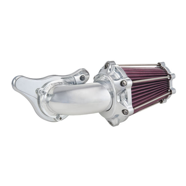 Fastair Intake Air Cleaner Kit Chrome For CV Carb: 93-06 BT