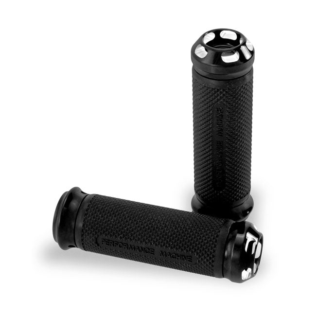Apex Handlebar Grips Black For 74-21 H-D With Single Or Dual Throttle Cables