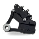 Rear 4-P Caliper Bracket Black - 11.5 Inch For 91-99 Dyna NU
