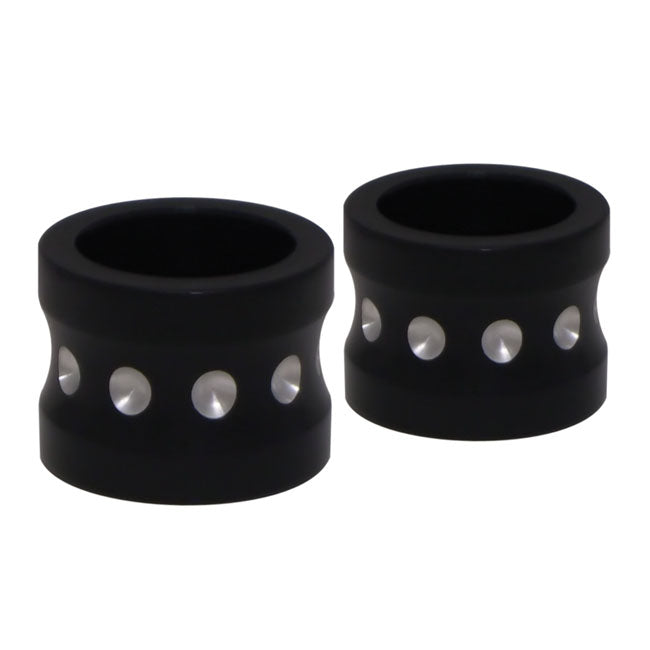 Aluminum Front Axle Spacer Set Black For 00-07 FLT / Touring