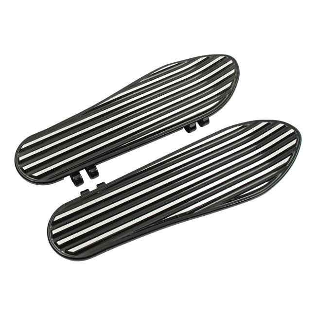 Adjustable Finned Floorboards Black Contrast Cut