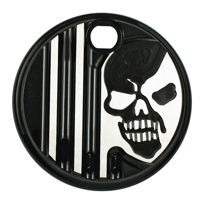 Aluminium Gas Door Black Skull