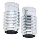 Fork Slider Covers Finned Chrome