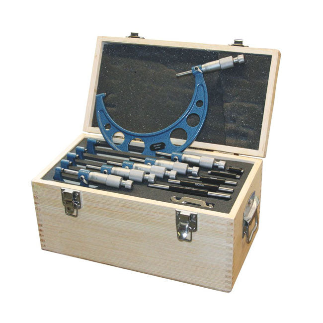 Outside Micrometer Set / Din 863 0-100 MM 7 Pieces Set