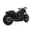 Pro Pipe 2-1 PCX Exhaust Black For Softail: 18-20 FXBB Street Bob