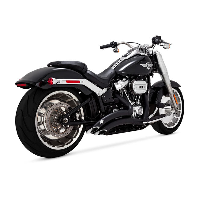 Big Radius PCX Exhaust Black For Softail: 18-20 FLFB Fat Boy 107