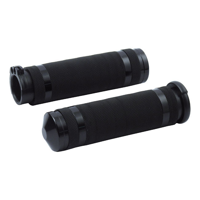 Super Sport Air-Ss Grips Black Anodized For 96-21 H-D With Dual Throttle Cables (Excl. Street)