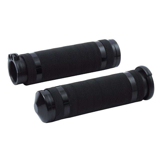 Super Sport Air-Ss Grips Black Anodized For 08-21 H-D With E-Throttle