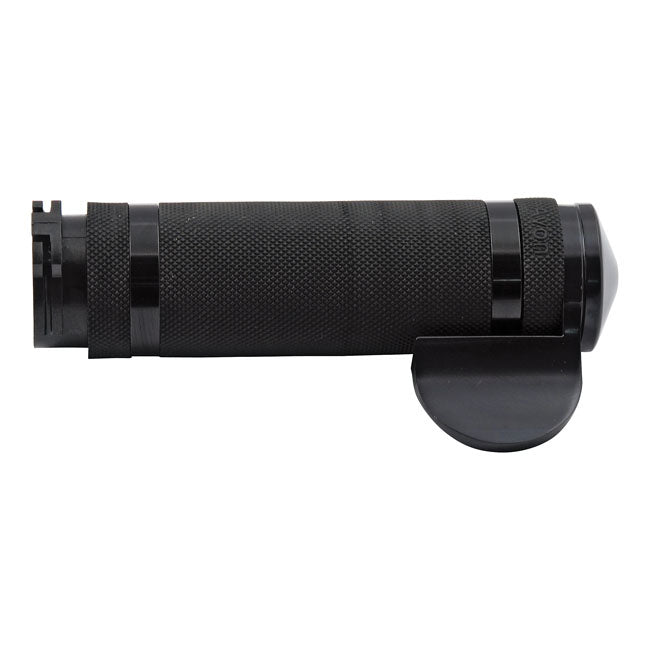 Super Sport Air-Ss Grips Black Anodized For 96-21 H-D With Dual Throttle Cables (Excl. Street) With Throttle Boss