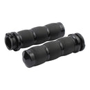 Velvet Air Cushioned Grips Black Anodized For 96-21 H-D With Dual Throttle Cables (Excl. Street)
