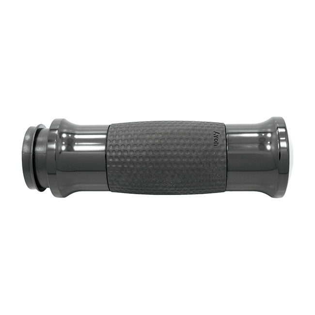 Air Gel Handlebar Grip Set Black Anodized For 08-21 H-D With E-Throttle