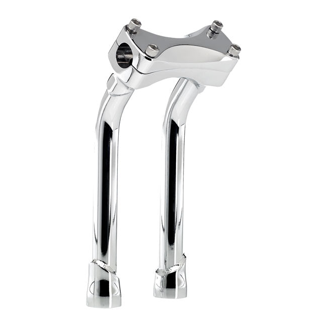 Murdock Pullback Risers 10 Inch Chrome TUV Approved