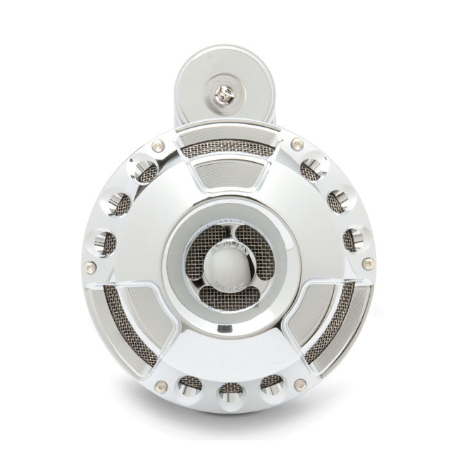 Billet Horn Kit Deep Cut Chrome For Universal