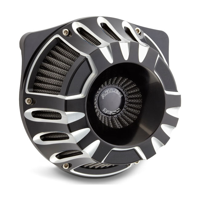 Inverted Air Cleaner Kit 'Deep Cut' Black CC For CV Carb: 93-06 All B.T.