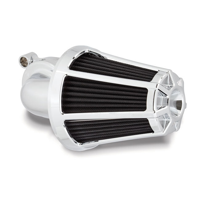 90 Degree Monster Sucker Air Cleaner Beveled Chrome For 91-21 XL (Excl. XR1200)