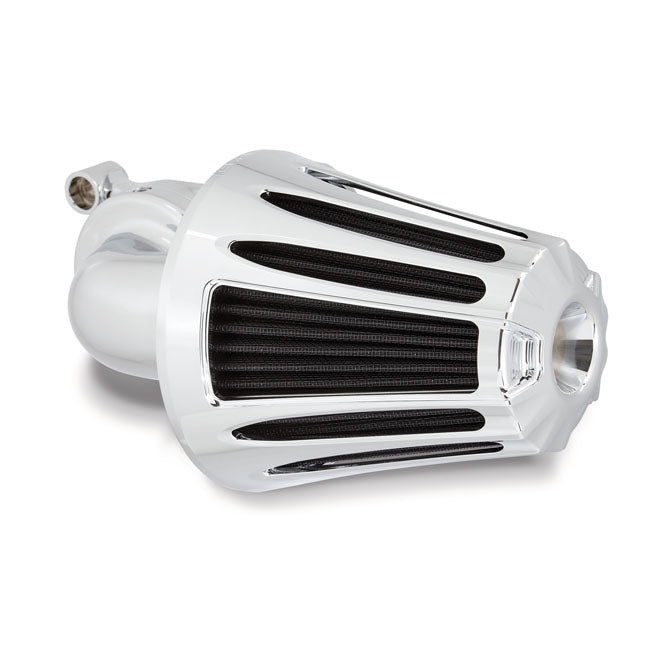 90 Degree Monster Sucker Air Cleaner Deep Cut Chrome For 16-17 Softail