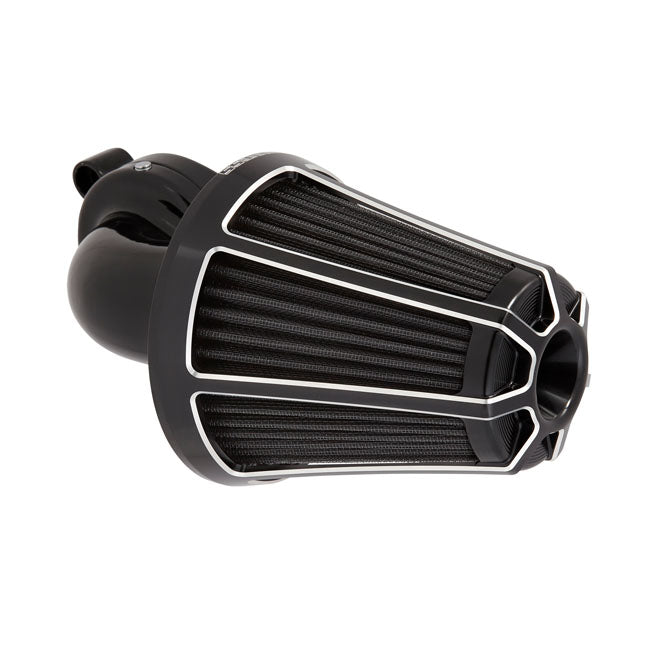 90 Degree Monster Sucker Air Cleaner Beveled Black For 91-21 XL (Excl. XR1200)