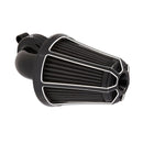 90 Degree Monster Sucker Air Cleaner Beveled Black For 16-17 Softail