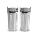 Fork Boots 10-Gauge +2". Chrome For 14-21 Touring