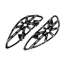 10-Gauge Rider Floorboards Black CC For 86-17 (NU) FL Softail