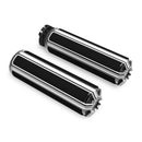 Fusion Billet 10-Gauge Grips Black For 74-21 H-D With Single Or Dual Throttle Cables (Excl. Street)