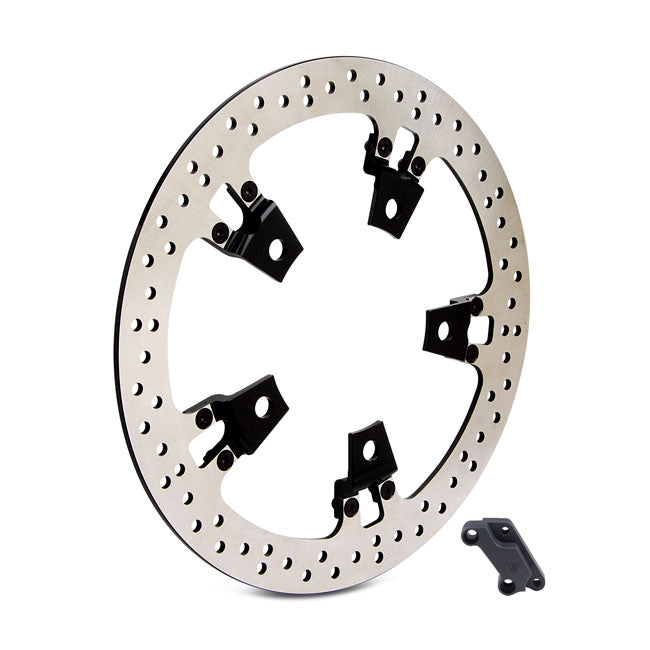 Big Brake Floating Rotor Kit 14" Right Hand Side For 14-21 Touring With Stock Style Open Center Spoke Mounted Rotor (Mount Style C)