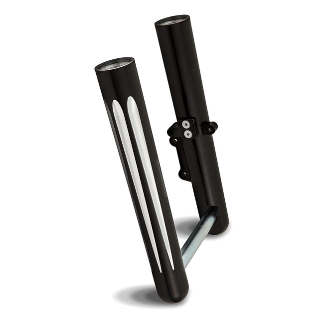 Hot Legs Single Disc Deep Cut Black For 07-15 FXST Softail (NU)