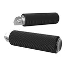 Knurled Fusion Foot Pegs Black End Caps