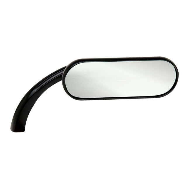 Mini Oval Right Side Mirror Black