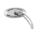 Die-Cast Chrome Oval Stepped Mirror