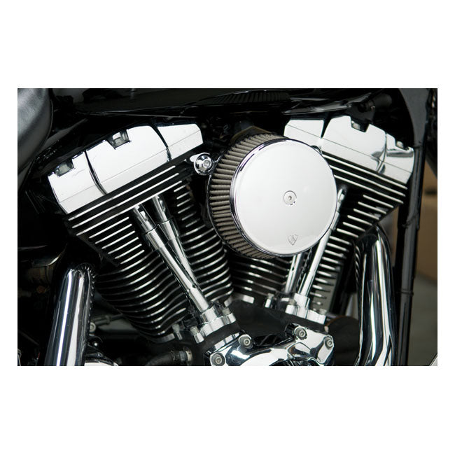 Stage 1 Billet Sucker Air Cleaner Kit Chrome For 16-17 Softail With Smooth Chrome Billet Cover