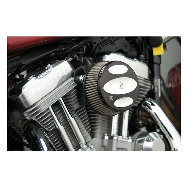 Stage 1 Billet Sucker Air Cleaner Kit Black For 93-99 Evo B.T. (NU) With CV Carb