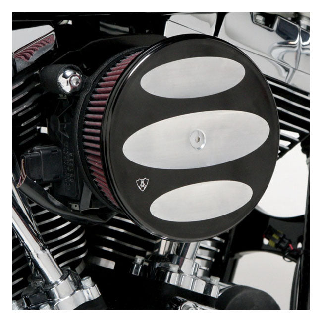 Stage 2 Big Sucker Air Cleaner Kit Billet Cover Black For 01-15 Softail