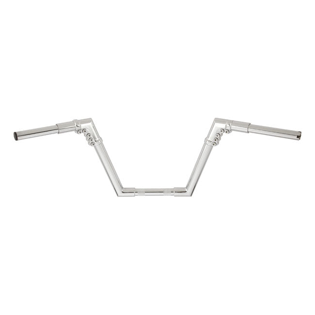 Modular Handlebar, 10 Inch Mini Ape Chrome For 08-21 H-D E-Throttle With 1" I.D. Risers