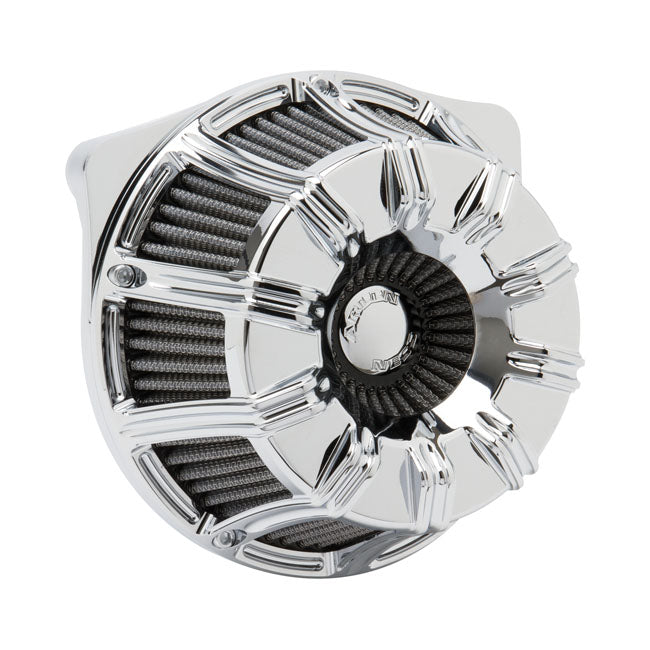 Inverted Air Cleaner Kit '10-Gauge' Chrome For 16-17 Softail