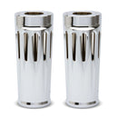 Deep Cut Fork Boots +2" Chrome For 14-21 Touring