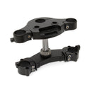 KO 7 Degree Raked Triple Trees Black For 97-13 FLT/Touring With 41mm Forks (Excl. Road King)