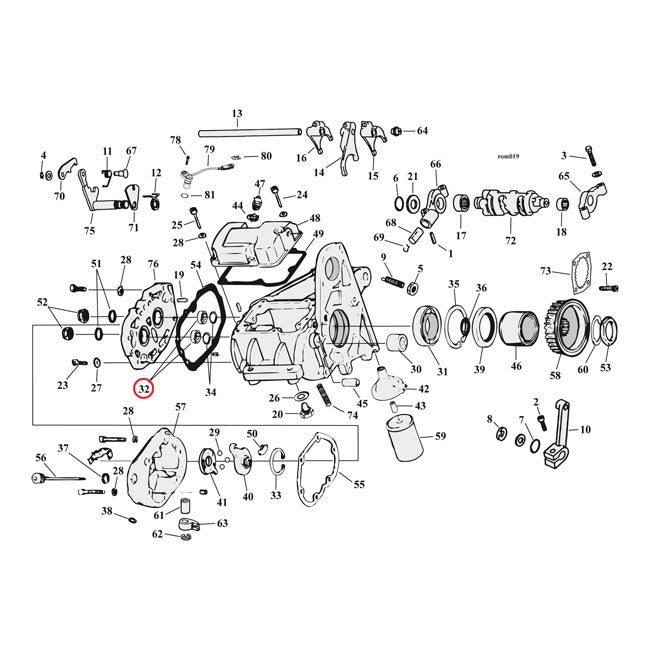 Transmission Bearing Main & C-Shaft For Transmission: 99-06 B.T.