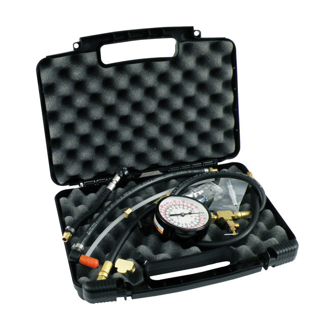 EFI Fuel Pressure Test Gauge Kit For 01-22 Softail, 02-22 Touring, 04-17 Dyna