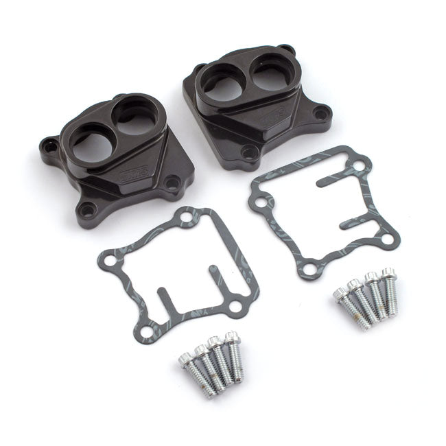 Twin Camshaft Billet Tappet Cover Set Black For 99-17 Twin Cam NU